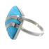 Turquoise Southwest Silver Ring Size 8-1/4 MW63855